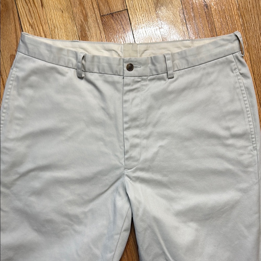 Brooks Brothers Beige Chinos Classic Cotton Twill 37/30
